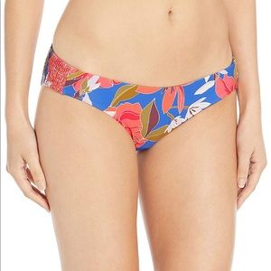 Billabong Blue Floral Full Coverage Bikini Bottom